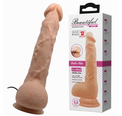 Sztuczny penis dildo realistyczne wibracje 24 cm